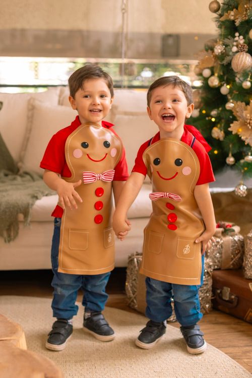 Avental Infantil Gingerman